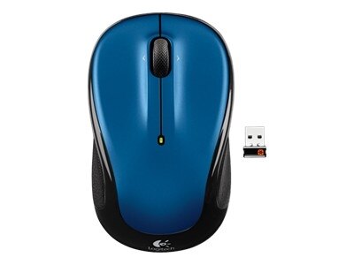 Logitech M325 - Mouse - right and left-handed - optical - wireless - 2.4 GHz - USB wireless receiver - blue 1