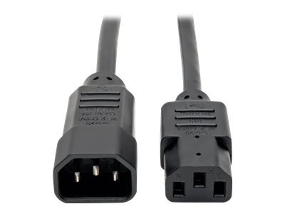 Tripp Lite 3ft Computer Power Cord Extension Cable C14 to C13 10A 18AWG 3' - power extension cable - 91.4 cm 1