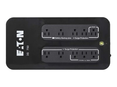 Eaton 3S - UPS - AC 120 V - 450 Watt - 750 VA - USB - output connectors: 10 1