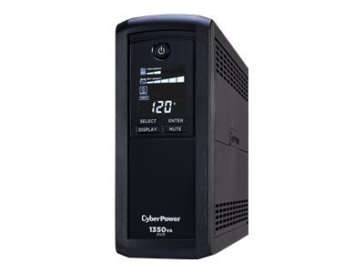 CyberPower Systems CP1350AVRLCD Intelligent LCD 1350VA 810-Watt with AVR Tower UPS 1