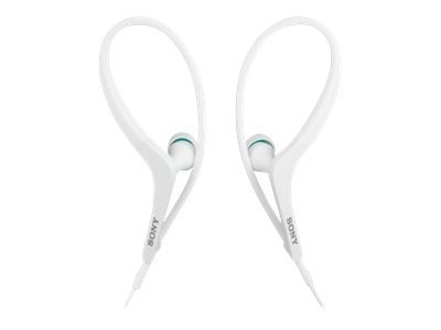 Sony MDR-AS400EX - Active Series - earphones - in-ear - over-the-ear mount - 3.5 mm jack - white 1