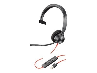 Poly - Plantronics Blackwire 3310-M - Microsoft Teams - 3300 Series - headset - on-ear - wired - USB-A 1