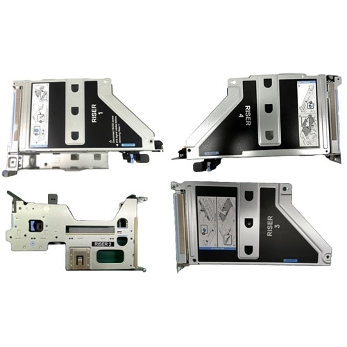 Riser Config 3, Half Length, 2x8 FH Slots (Gen4), 2x16 FH Slots (Gen5), 2x16 LP Slots (Gen4) 1