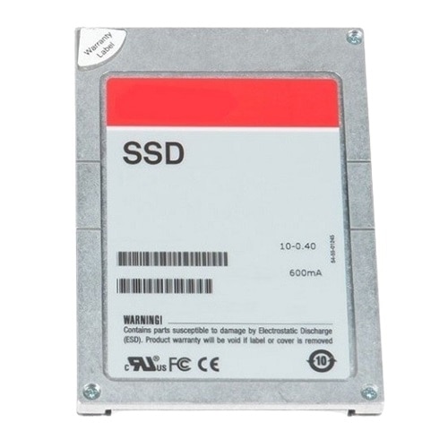 Dell 3.84TB SSD up to SAS 24Gbps Read Intensive 512e 2.5in with 3.5in Hybrid Carrier, 1DWPD 1