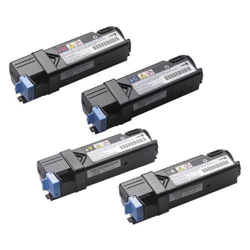4 Pack: Black (2000 p) and All Colours (2000 p) High Yield Toner for DELL Colour 1