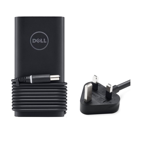 Dell 7.4 mm barrel 65 W AC Adapter with 1meter Power Cord - United Kingdom 1