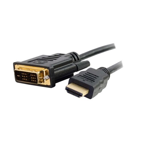 C2G - HDMI (Male) to DVI-D (Single Link) (Male) Cable Black - 2m 1