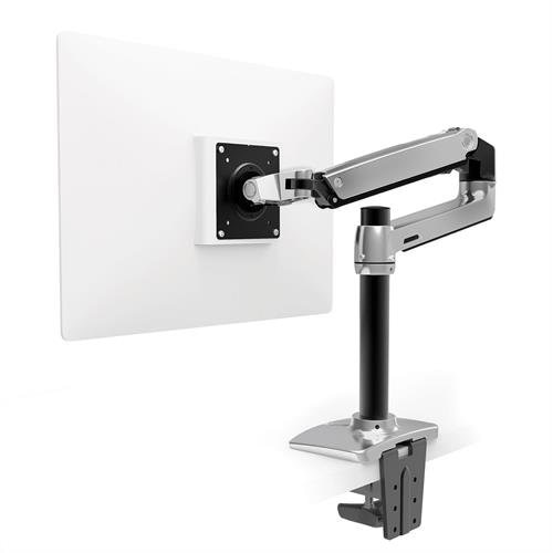 LX Desk Monitor Arm, Tall Pole (polished aluminum) 1