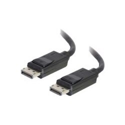 C2G 1m DisplayPort Cable with Latches 8K UHD M/M - 4K - Black - DisplayPort cable - 1 m 1