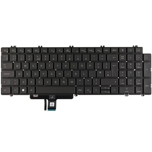 Dell backlit Keyboard - 100-keys - Precision 35XX/76XX/77XX & Latitude 55XX (English-UK) 1