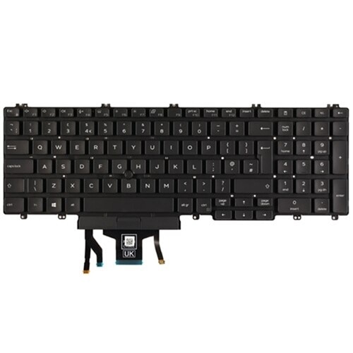 Dell backlit Keyboard - 103-keys - Latitude 55XX & Precision 35XX (English-UK) 1