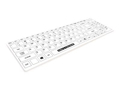 Man & Machine Its Cool Flat - Keyboard - wireless - 2.4 GHz - UK - hygienic white 1