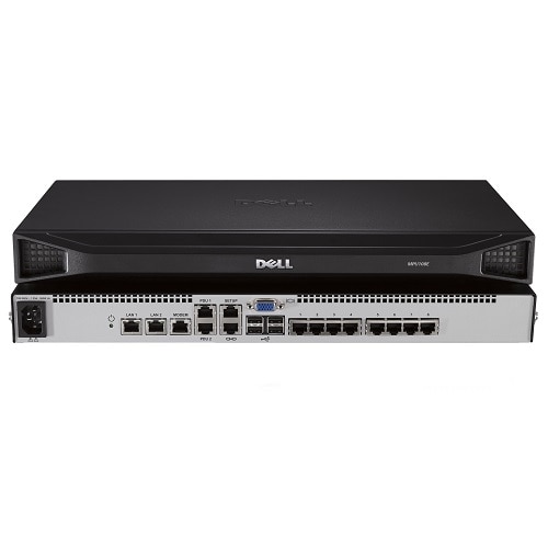 8-port Dell DMPU108E - KVM switch - 8 x KVM port(s) - 1 local user - desktop, rack-mountable 1
