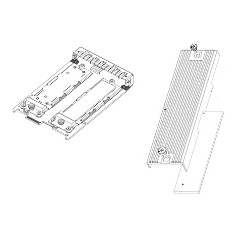 Dell Single M.2 Interposer Card, Customer Install 1
