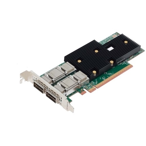 Broadcom® 57608 Dual Port 100GbE QSFP56 Adapter, PCIe Low Profile 1