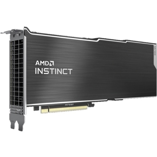 AMD MI100, 300W PCIe, 32GB Passive, Double Wide, GPU with Bracket, Customer Install 1