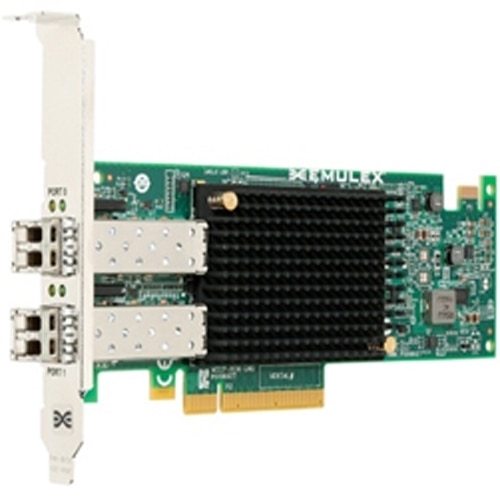 Emulex LPe31002 Dual Port 16GbE Fibre Channel HBA, PCIe Full Height, V2 1