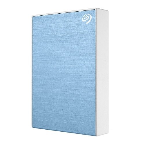Seagate One Touch 5 TB External HDD with Password Protection - Light Blue, for Windows and Mac, with 3 Year Data Recovery Services, and 4 Months Adobe CC Photography 1