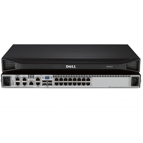 Dell DMPU2016-G01 16-port remote KVM switch with 2 remote users, 1 local user, dual power supply 1