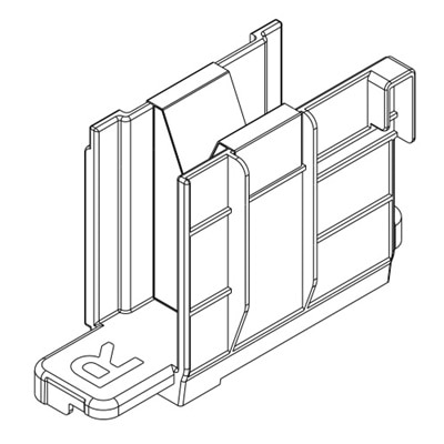 Dell Perfect Sealing right cable holder for CPU less than 500W, Customer Install 1