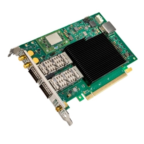 Intel® E810-CQDA2T GG1 Dual Port 100GbE QSFP28 Precision Timing Adapter with GNSS, PCIe Full Height 1