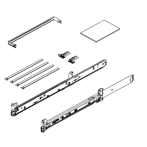 Dell 2U Combo Drop-In/Stab-In Rail, (B15) 1