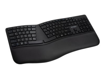 Kensington Pro Fit Ergo Wireless Keyboard - Keyboard - wireless - 2.4 GHz, Bluetooth 4.2 - UK - black 1