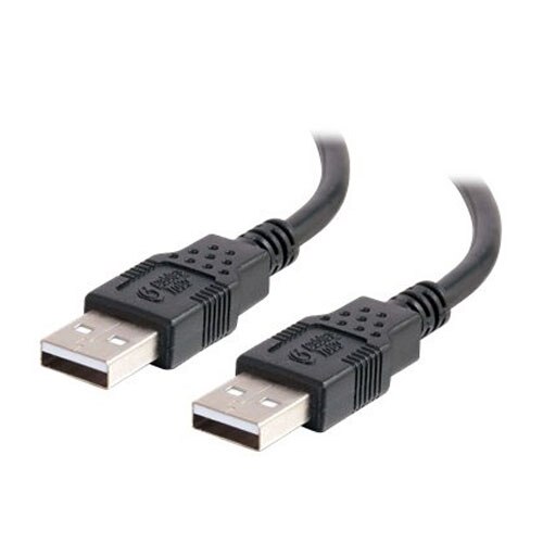 C2G - USB 2.0 A/A Cable - Black - 1m 1