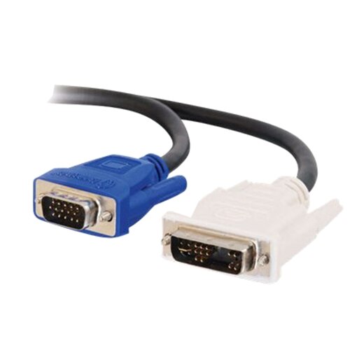 C2G - VGA (Male) to DVI-A (Male) Cable - Black - 2m 1