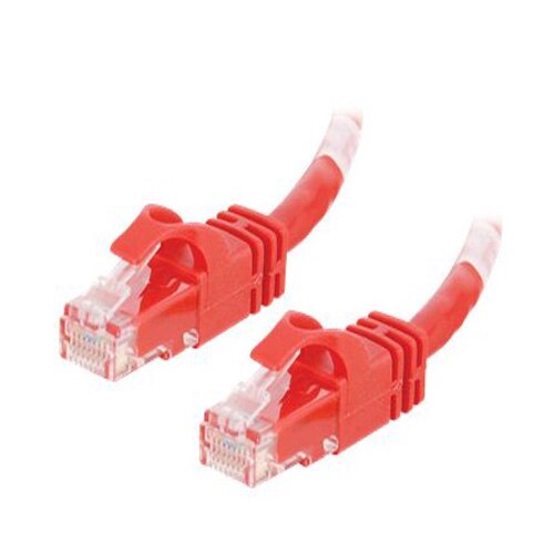 C2G - Cat6 Ethernet (RJ-45) UTP Snagless Cable - Red - 0.5m 1