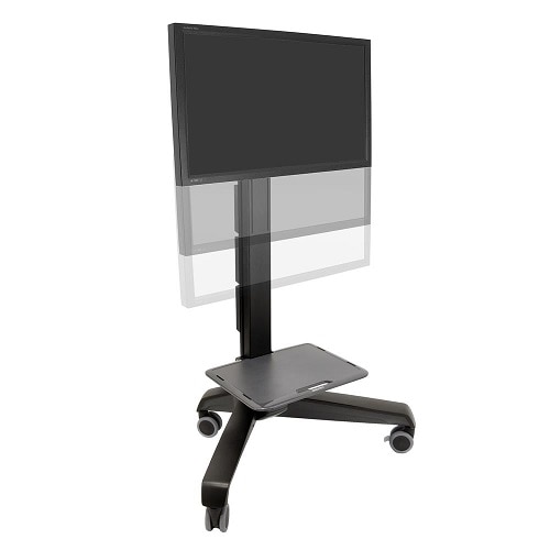 Ergotron Neo-Flex Mobile MediaCenter LD - Cart for LCD display - black - screen size: 27-inch-60-inch 1