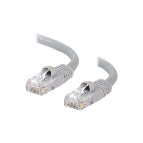 C2G Cat5e Booted Unshielded (UTP) Network Patch Cable - patch cable - 1 m - grey 1