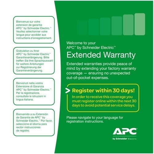 APC Extended Warranty (Renewal or High Volume) - Extended service agreement (for 1 accessory) - 1 year - for P/N: GVX1250K1500HS, PDPMIB1N-40, PDPMIB2N-20, PDPPDU-40, PDPUPS1N-40, PDPUPS2N-20 1