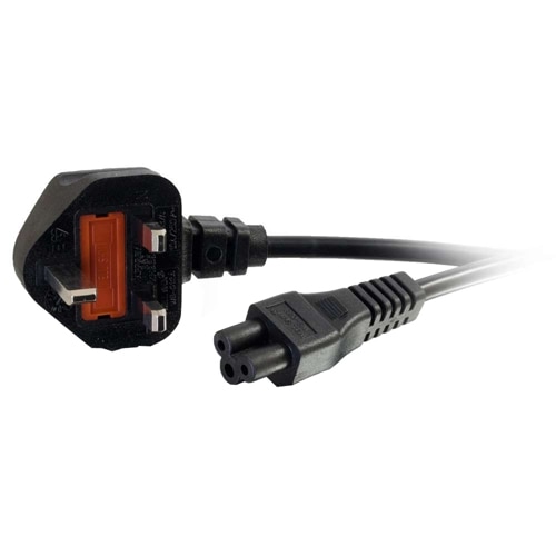 C2G Laptop Power Cord - Power cable - IEC 60320 C5 to BS 1363 (M) - AC 250 V - 3 m - molded - black - United Kingdom 1