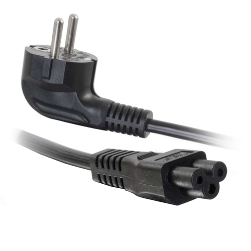 C2G Laptop Power Cord - Power cable - IEC 60320 C5 to CEE 7/7 (M) - AC 250 V - 2 m - molded - black - Europe 1