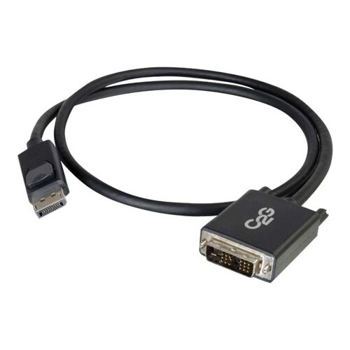 C2G 2m DisplayPort to Single Link DVI-D Adapter Cable M/M - DP to DVI - Black - DisplayPort cable - 2 m 1