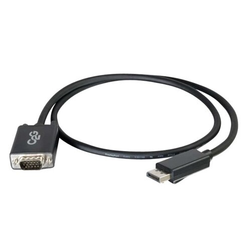 C2G DisplayPort Male to VGA Male Adapter Cable - DisplayPort cable - DisplayPort (M) to HD-15 (VGA) (M) - 3 m - black 1