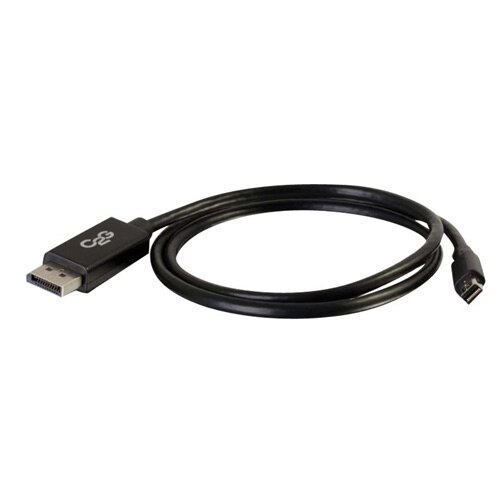 C2G 2m Mini DisplayPort to DisplayPort Adapter Cable 4K UHD - Black - DisplayPort cable - 2 m 1