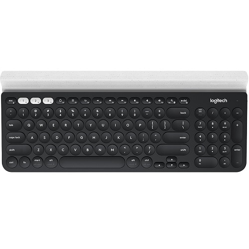 Logitech K780 Multi-Device - Keyboard - Bluetooth, 2.4 GHz - UK English - white 1