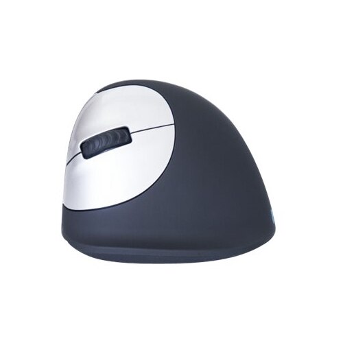 R-Go HE Mouse Ergonomic mouse, Medium (165-195mm), Left Handed, wireless - mouse - 2.4 GHz - black, silver 1