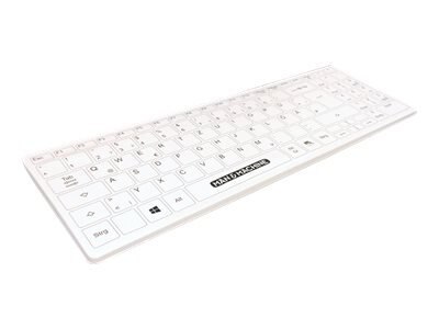 Man & Machine Its Cool Flat - Keyboard - wireless - 2.4 GHz - UK - hygienic white 1