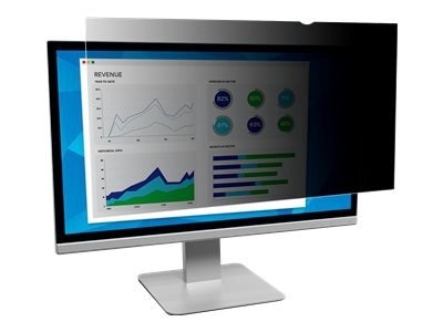 3M Privacy Filter for 32in Monitor, 16:9, PF320W9B Black, Matte 1