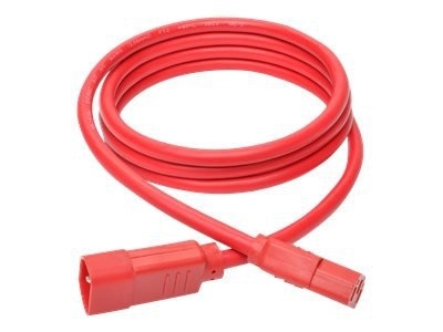 Tripp Lite 6ft Heavy Duty Power Extension Cord 15A 14 AWG C14 to C13 Red 6' - power extension cable - 6 ft 1