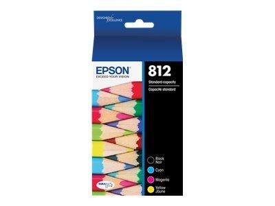 Epson T812 - 3-pack - yellow, cyan, magenta - original - ink tank - for  WorkForce Pro WF-7820, WF-7840