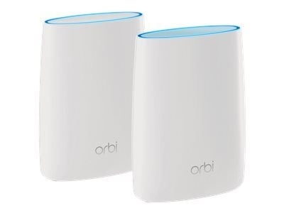 NETGEAR - Orbi AC3000 Tri-Band Mesh Wi-Fi System (2-pack) - White 1