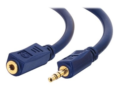 C2G Velocity 6ft Velocity 3.5mm M/F Stereo Audio Extension Cable - audio extension cable - 6 ft 1