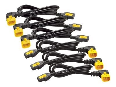 APC Power Cable AP8702R-NA - 6 Pack - C13 to C14 / Locking - 90 Degree - 2 ft 1