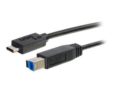 C2G 3ft USB 3.1 Gen 1 USB Type C to USB B Cable M/M - USB C Cable Black - USB-C cable - USB Type B to USB-C - 3 ft 1