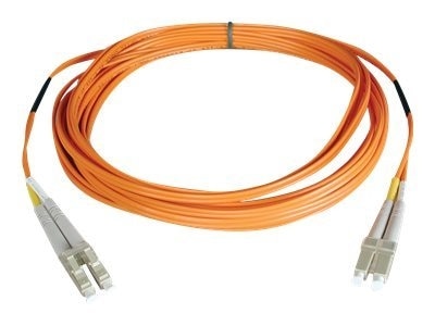LC/LC Duplex Multimode Fiber Orange Patch Cable - 10 ft 1