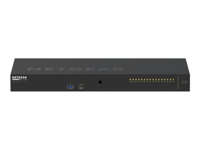 NETGEAR AV Line M4250-16XF - Switch - L3 - managed - 16 x 10 Gigabit SFP+ - side to side airflow - rack-mountable 1
